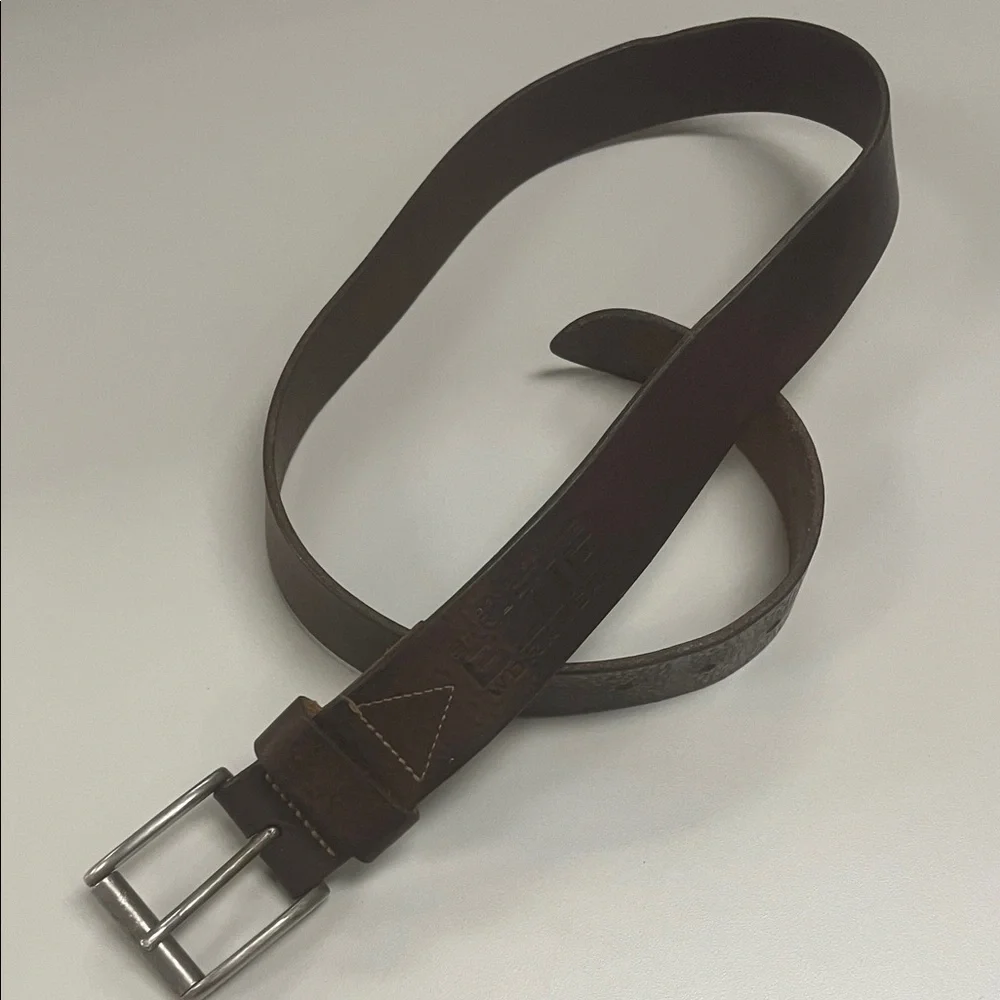 Original Structure BLUE Workwear Classic Dark Brown Leather Belt SZ 34
